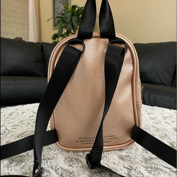Adidas Rose Gold PU Leather mini backpack - Picture 7 of 10